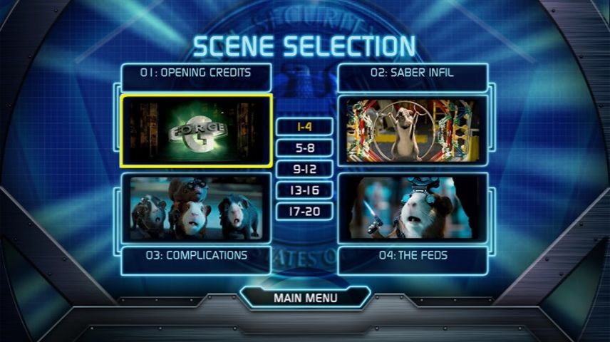 Scene Selection Menu