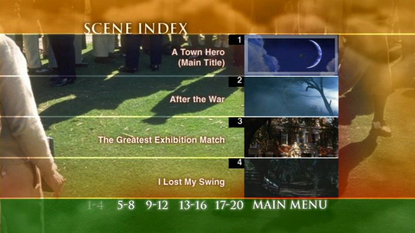 The Legend Of Bagger Vance 2000 Dvd Menu